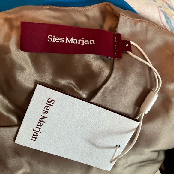 NWT Sies Marjan Silk Charmeuse Bias Cut Tunic Top Blouse - Picture 12 of 12
